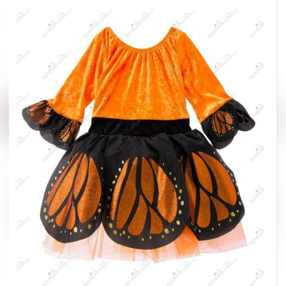 Gymboree girl Monarch Butterfly costume dress